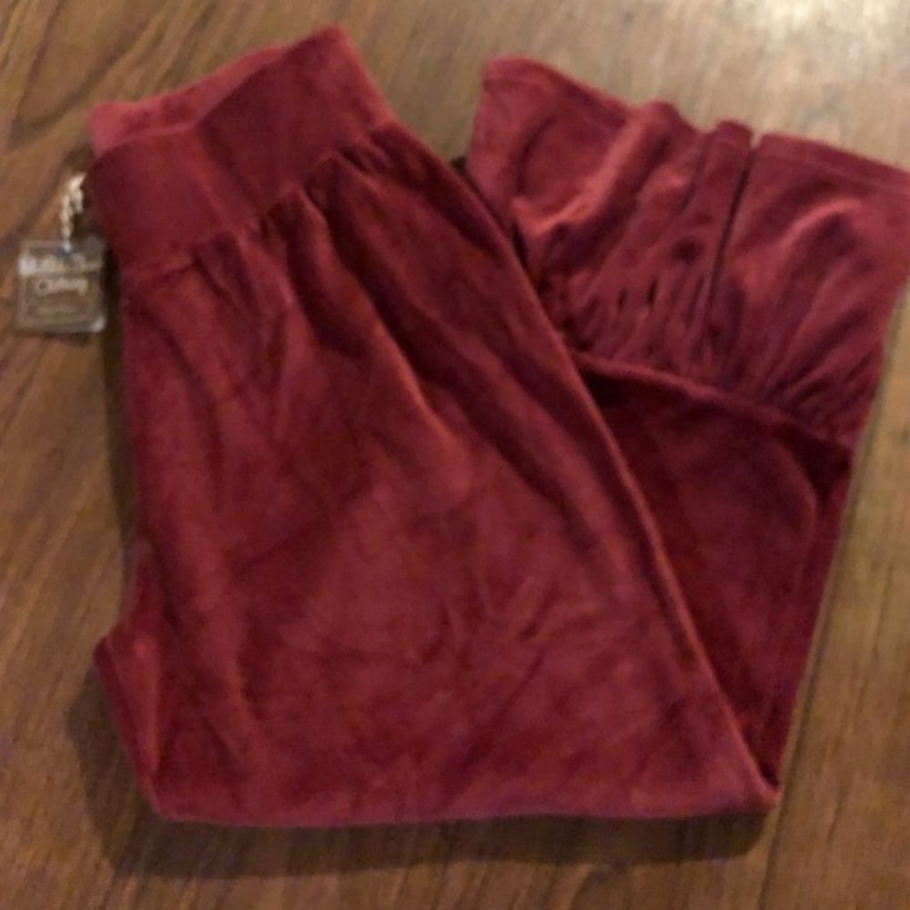 COPY - COPY - Velour Matilda Jane Ruffle Pants Size L